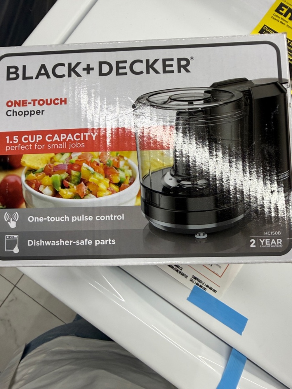 Black & Decker Black One-Touch 1.5-Cup Chopper